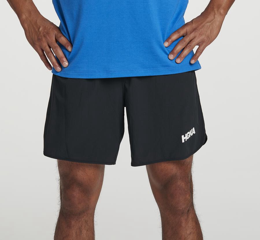 Hoka One One Shorts Mens Black - Performance - 82035TPFN